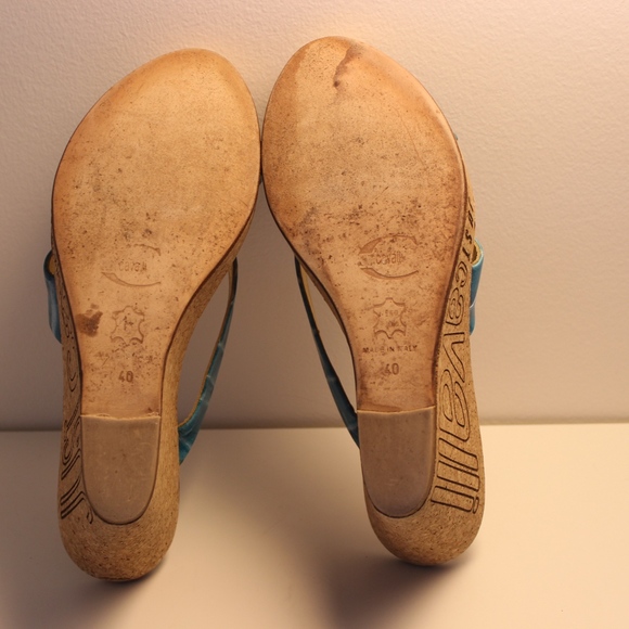 Just Cavalli Cool Platform Wedge Sandals. - Picture 8 of 8